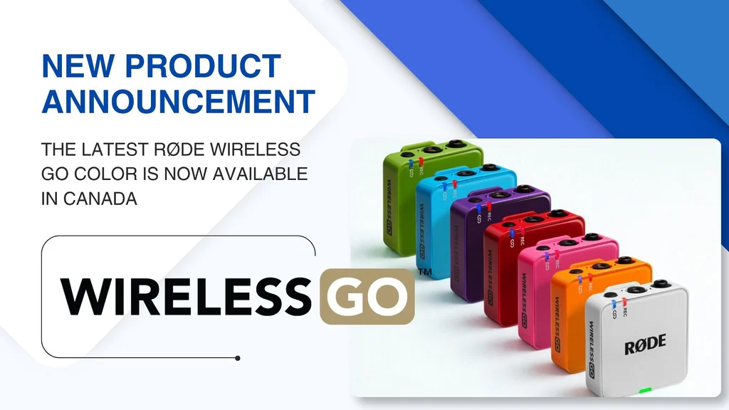 Discover the new COLOURS of the Wireless GO (Gen 3) from RØDE